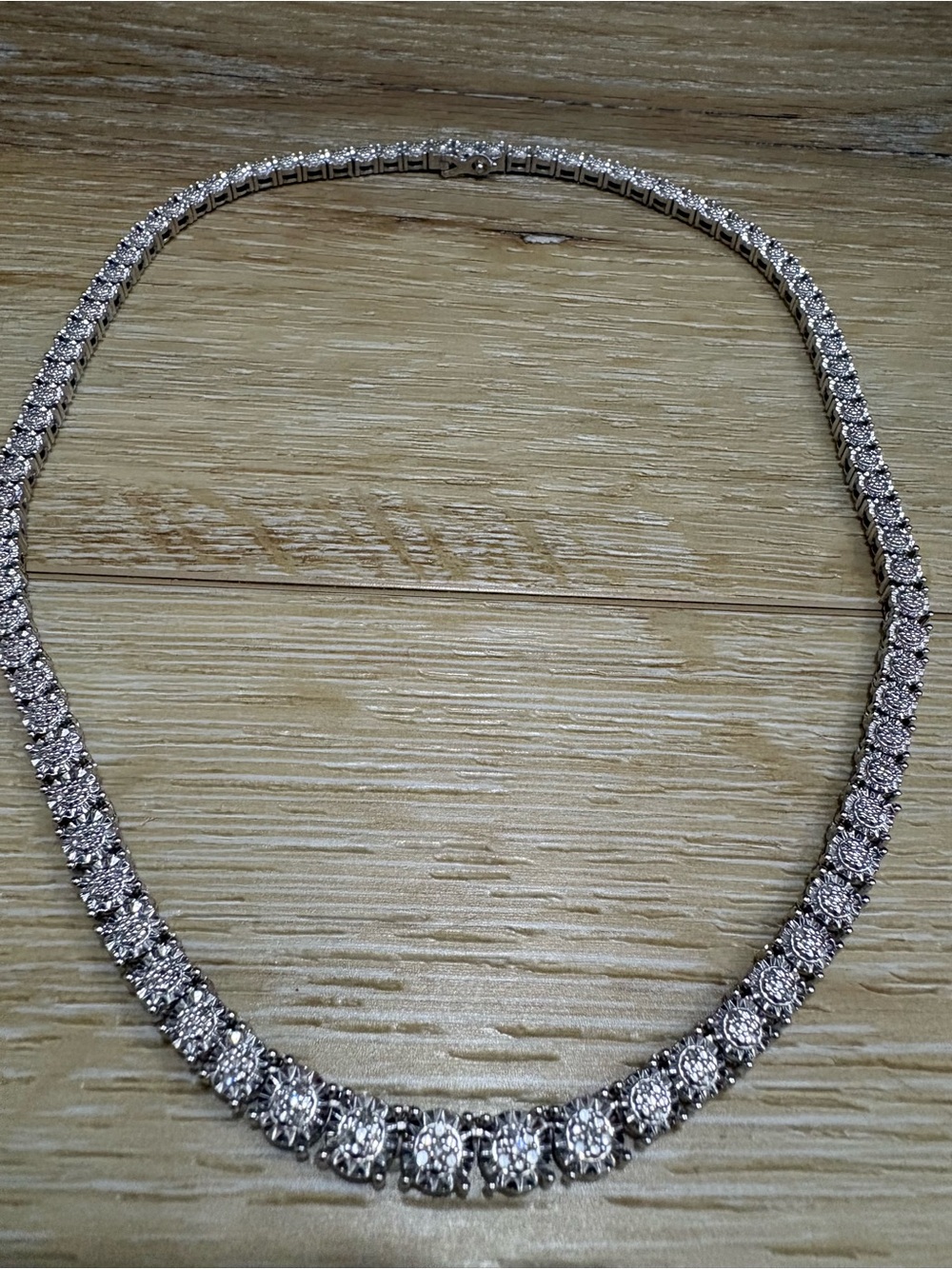 Kay Jewelers Women’s Diamond Tennis Necklace $475.00 Length 17” 925 Stamped